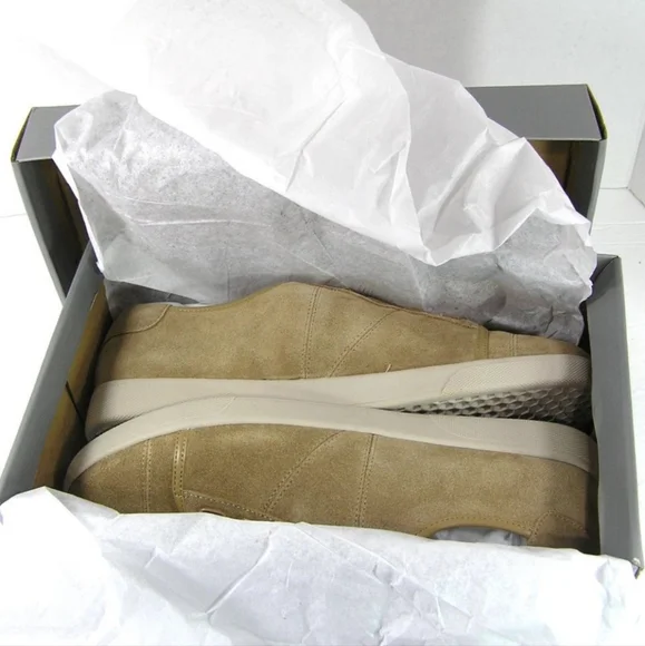 VIONIC Jean Tan Suede Comfort Slip On Elastic Sneakers Women's 10 - Picture 2 of 4